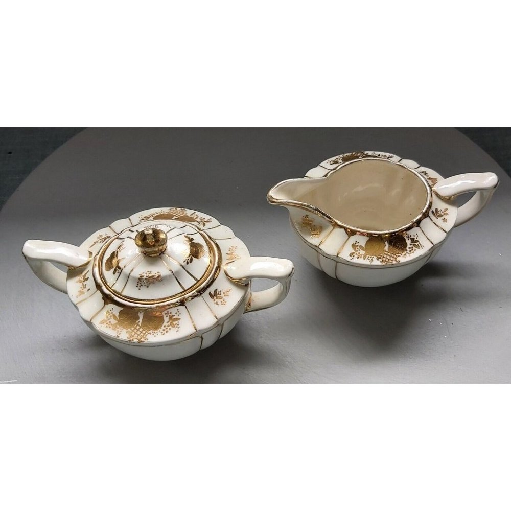 Vintage Sadler 1992 Mid Century Modern Style Aladdin Sugar Bowl with 2...